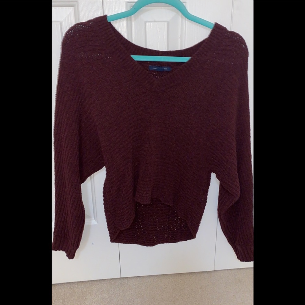 american eagle cropped sweater